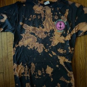 Great Smoky Mountain bleach dyed T shirt